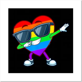 Dabbing Heart  LGBT Pride Month Posters and Art